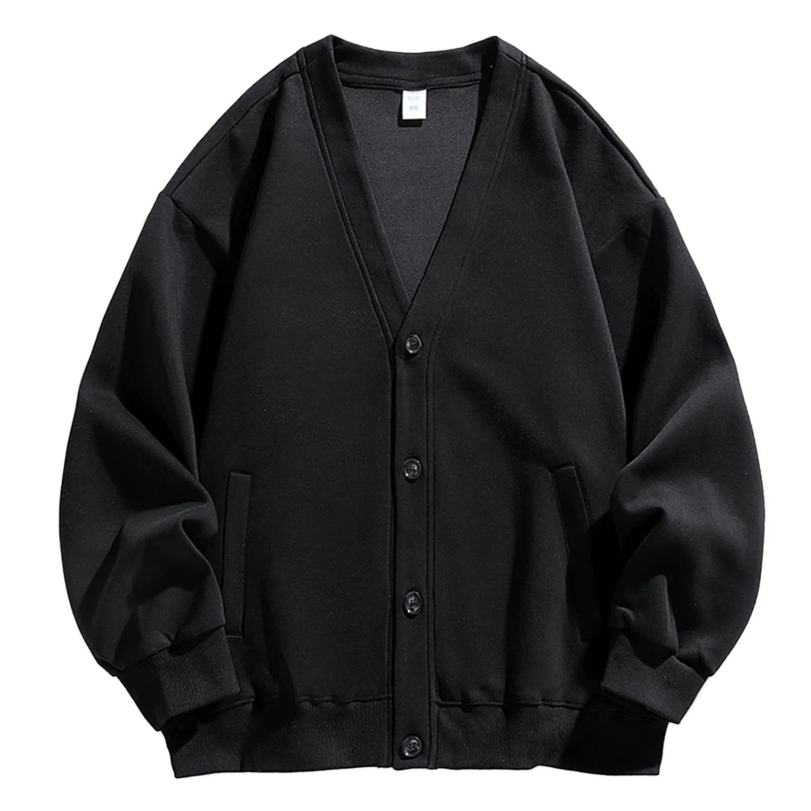 

Милая Осенняя мужская однотонная Великолепная хлопковая интегрированная флисовая куртка с капюшоном, мужские повседневные бриллиантовые топы для мужчин