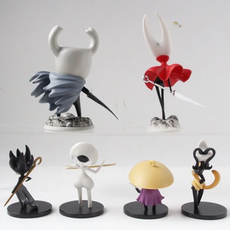 Фото Набор из 6 фигурок Hollow Knight 2: Аниме-персонажи Мейра и Шэдоу ‌   Корнифер-белка ‌   Коллекционные модели из ПВХ, украшения для рабочего стола, подарки №3