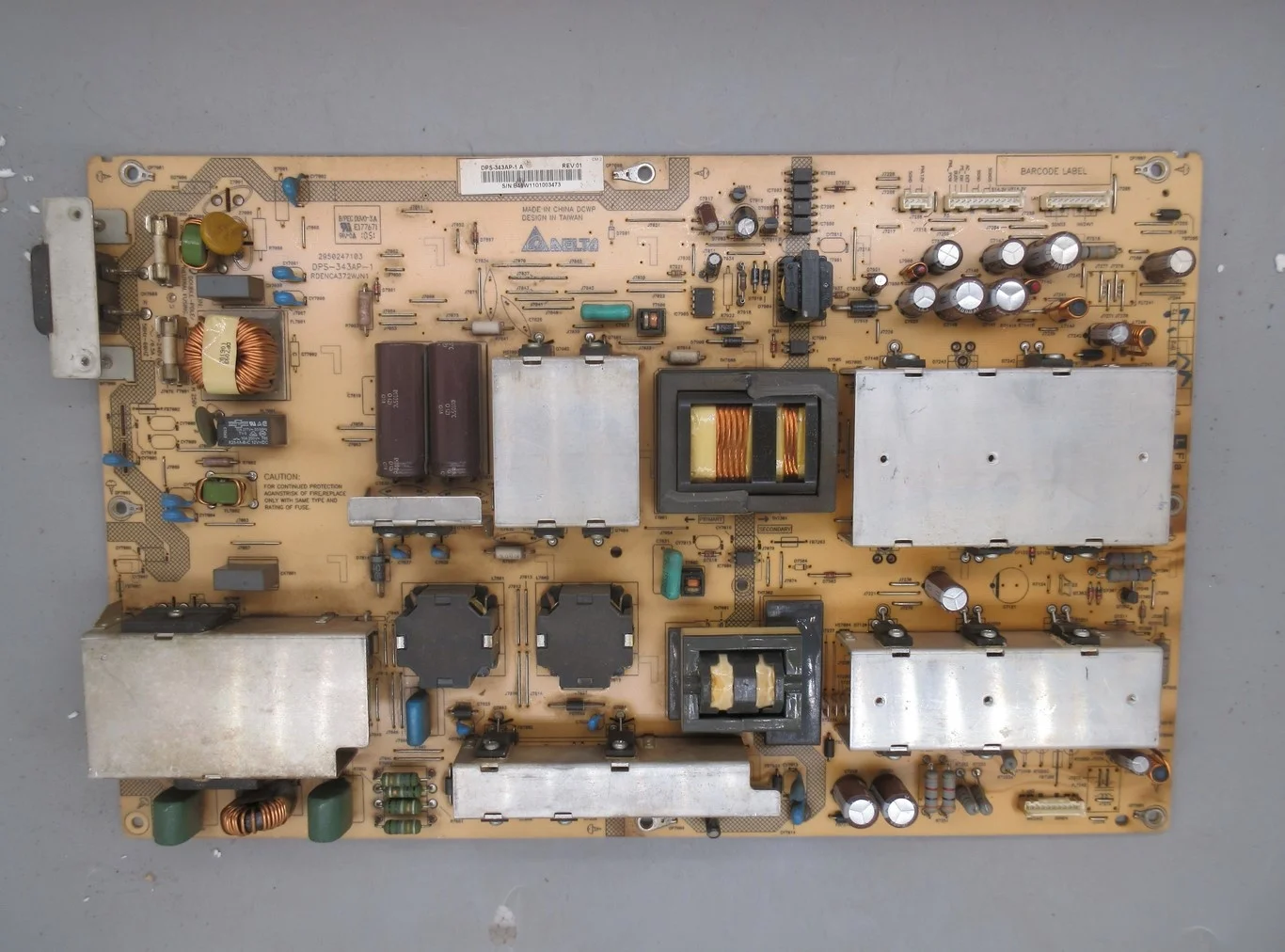 

for sharp lcd-60e77a power board 2950247103 dps-343ap-1 a rdenca372wjn1