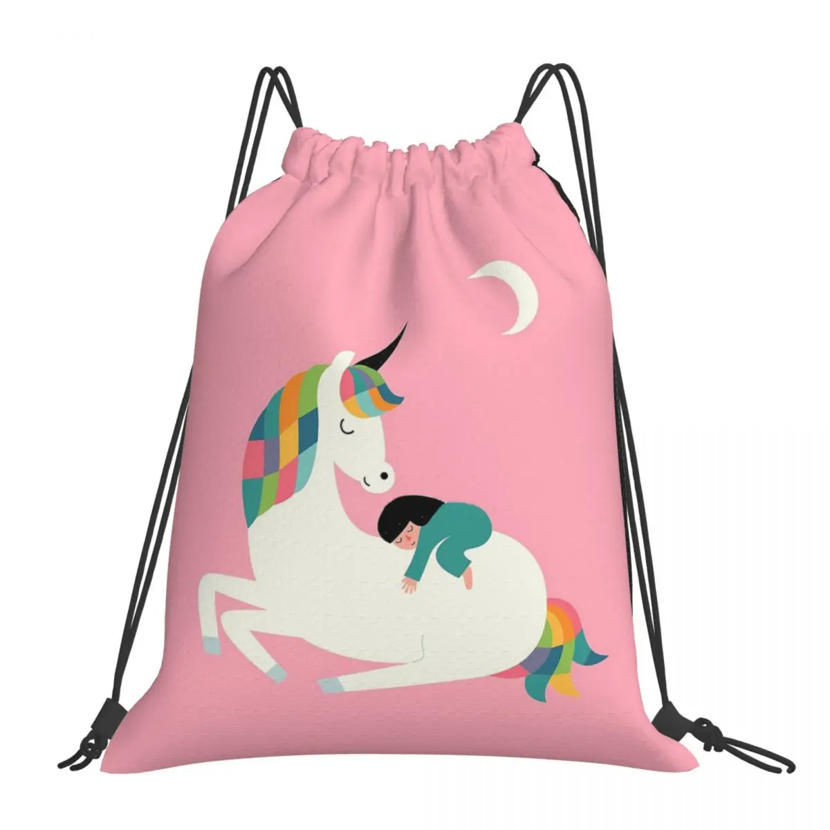 

Рюкзаки Me Time на шнурке для мужчин и женщин, повседневные портативные сумки с карманами для мелочей, книжные сумки для студентов