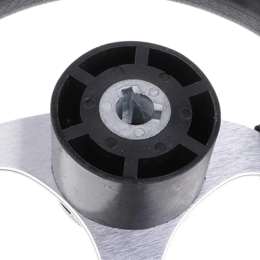 Рулевое колесо для лодки 3/4 дюйма спортивное алюминиевое морское рулевое Brown06 345