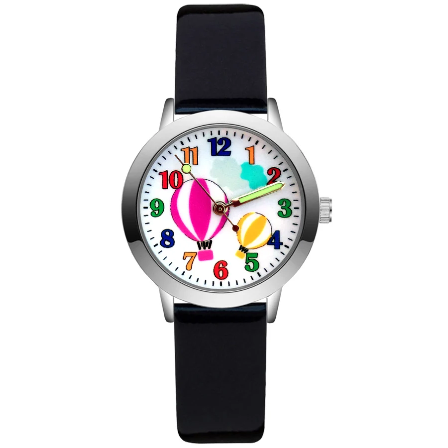 

Fashion Wrist Watches Cute Cartoon Balloon Style Children's Kids Student Girls Boys Quartz Nylon Strap Clock