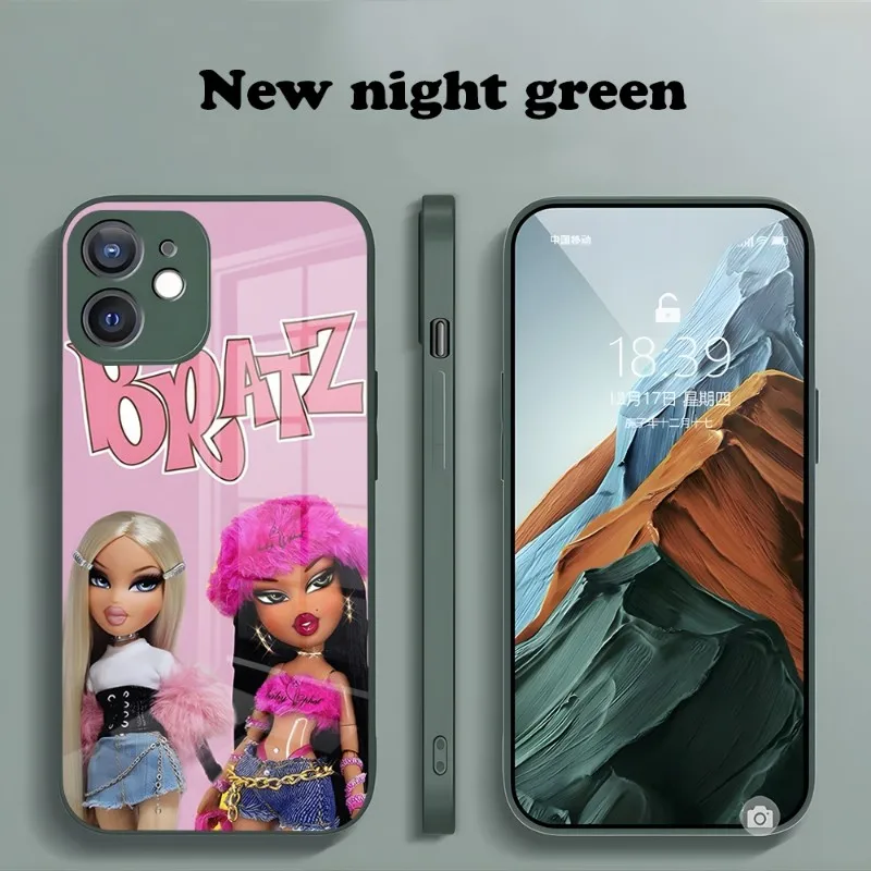 Cute Lovely Doll Bratz Girl Phone Case 2023 New Color For IPhone 14 Pro 13 11 12 XR XS MAX 7 8 X Plus 13 Tempered Glass Covers images - 6