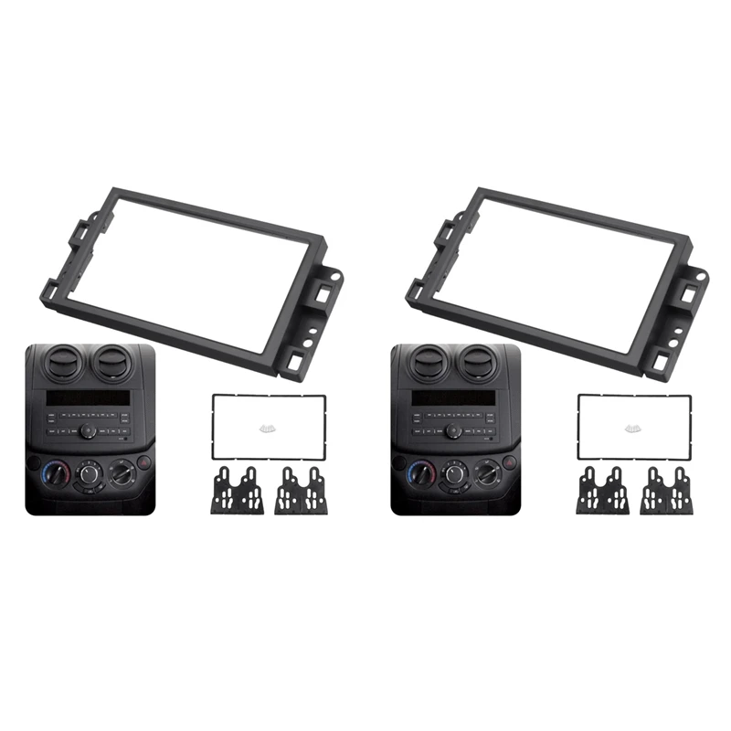 

2X 2Din Car Radio Fascia CD DVD Audio Dashboard Panel Frame For Chevrolet Captiva / Lova / Gentra / AVEO