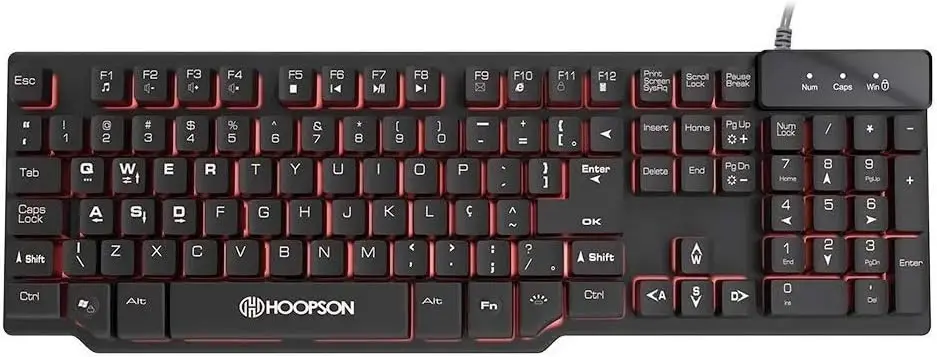 

Usb Semi Mecânico Mj62 Led Preto teclado mecânico gamer