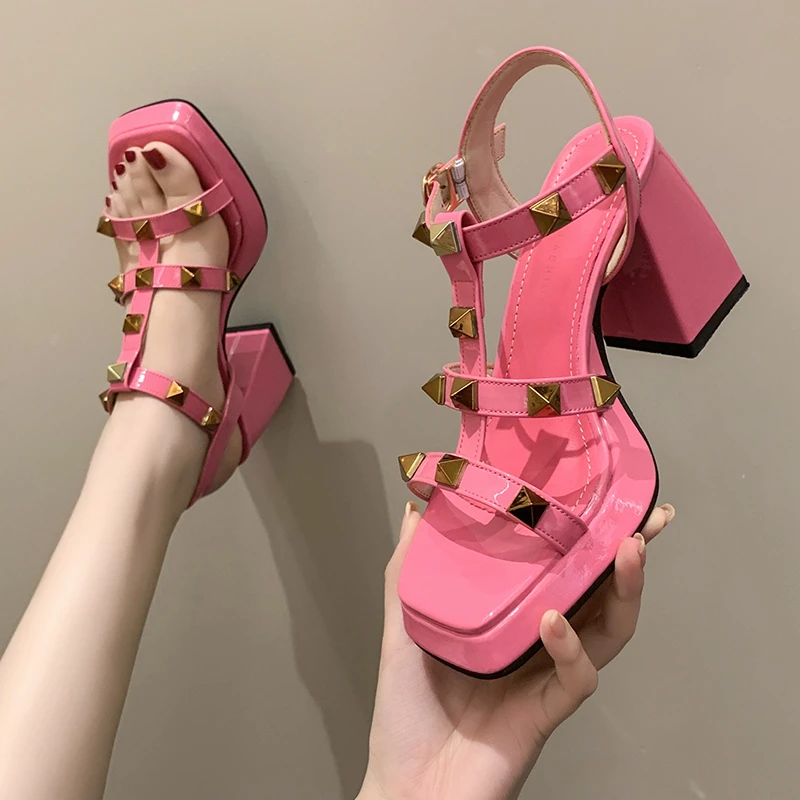 

Женские босоножки на высоком каблуке, туфли мэри джейн в стиле «Лолита», обувь для вечеринки на лето, 2022