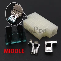 1 set 1ways standard middle fuse holder blade type fuse block middle fuses box for auto car boat truck
