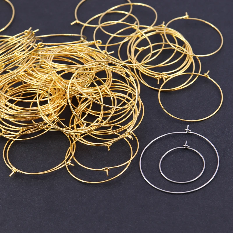 

20pcs/Lot Stainless Steel Hoop Earring Big Large Hoop Earrings Making DIY Jewelry Earrings Accessories Supplies