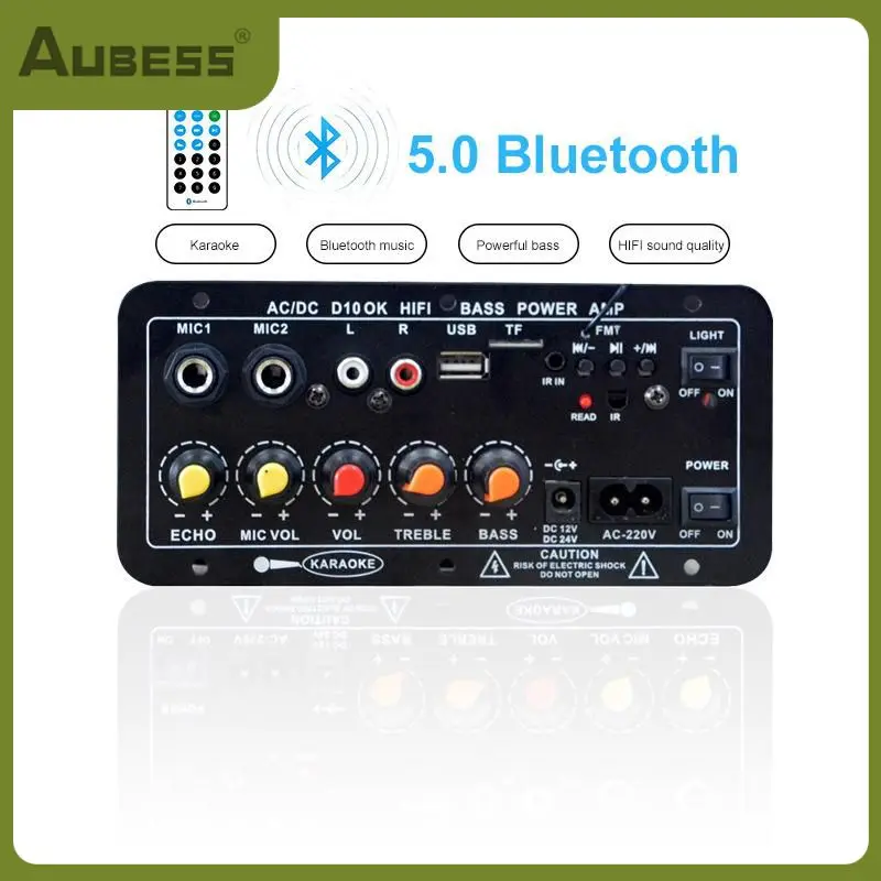 

Digital Stereo Amplifier Portable 12v 24v Power Amplifier Durable Multifunctional Board Subwoofer