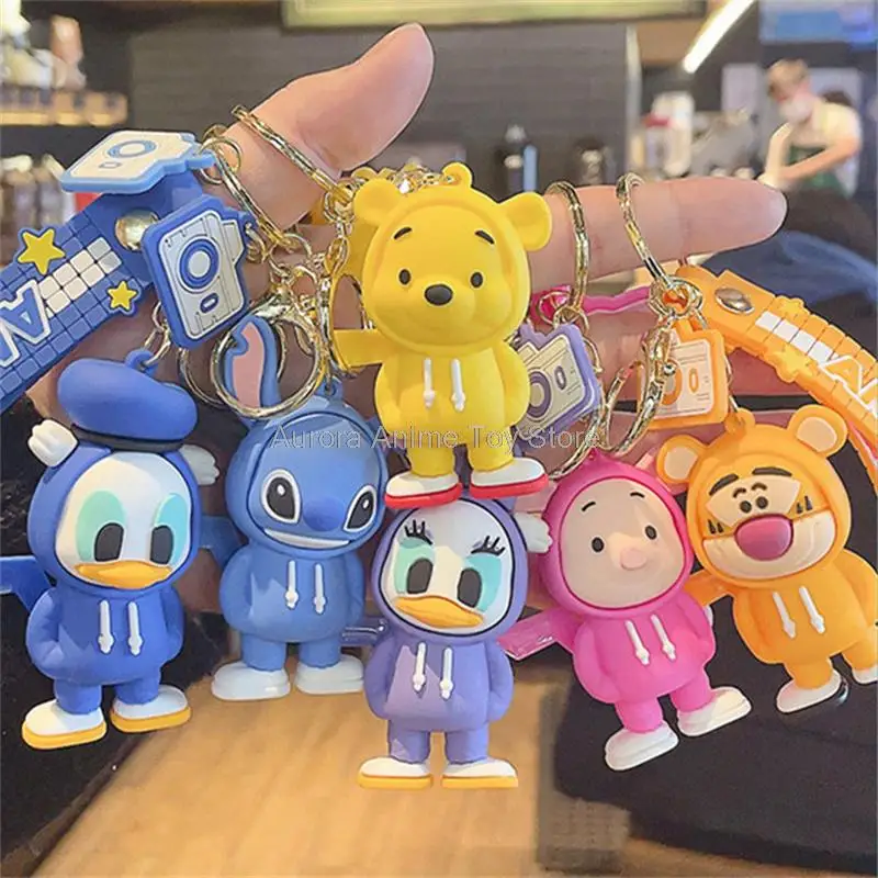 Брелок для ключей Дональд Дак мультяшный аниме-брелок с героями Диснея Микки