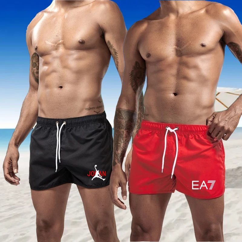 

Шорты мужские пляжные быстросохнущие, спортивные короткие штаны с роскошным принтом для бега, повседневные спортивные пляжные шорты для се...