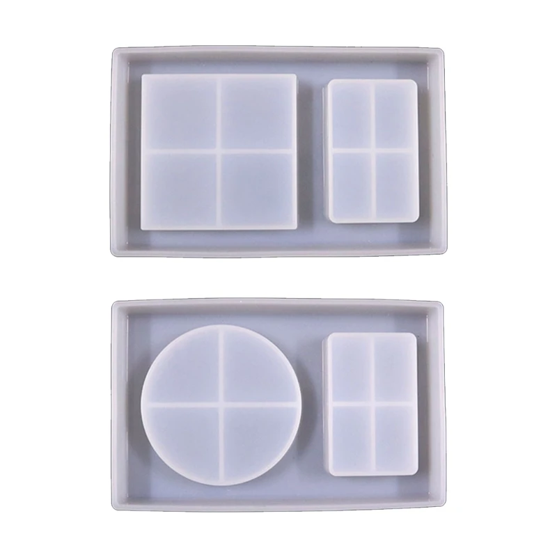 

2 in 1 Tray Epoxy Resin Mold Cigarette Case Jewelry Storage Box Silicone Mould