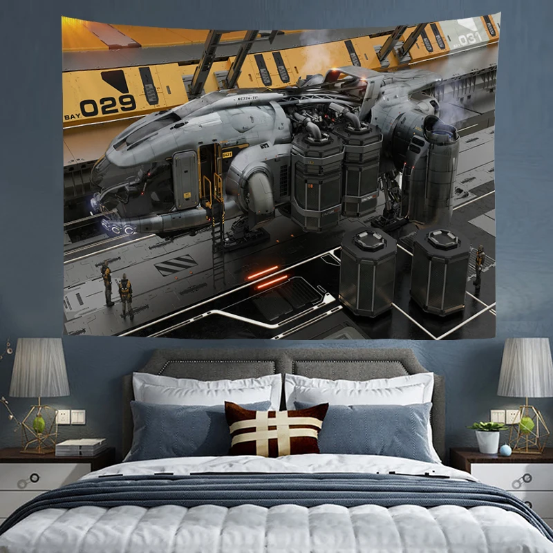 

Wall Tapestry Star Citizens Art Home Decor Game Decorative Paintings Aesthetic Room Boho Decoration Bedroom Textile Garden