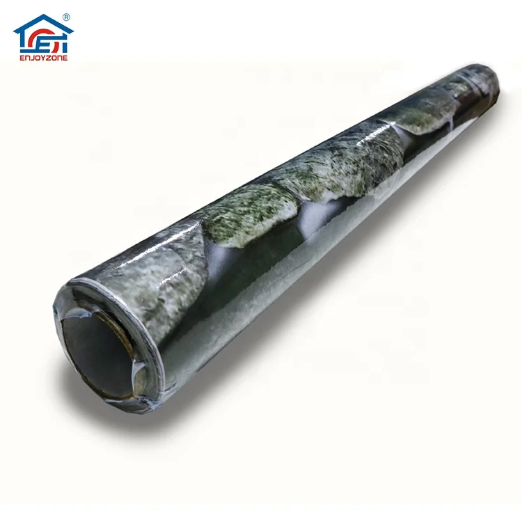 

High Quality Vintage Home Deco 3D Decorative Grey Brick Stone Wallpaper