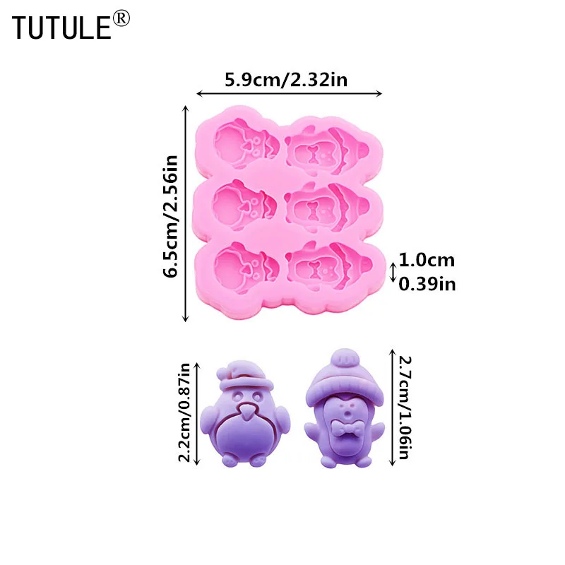 

Силиконовая форма TUTULE Рождественский пингвин