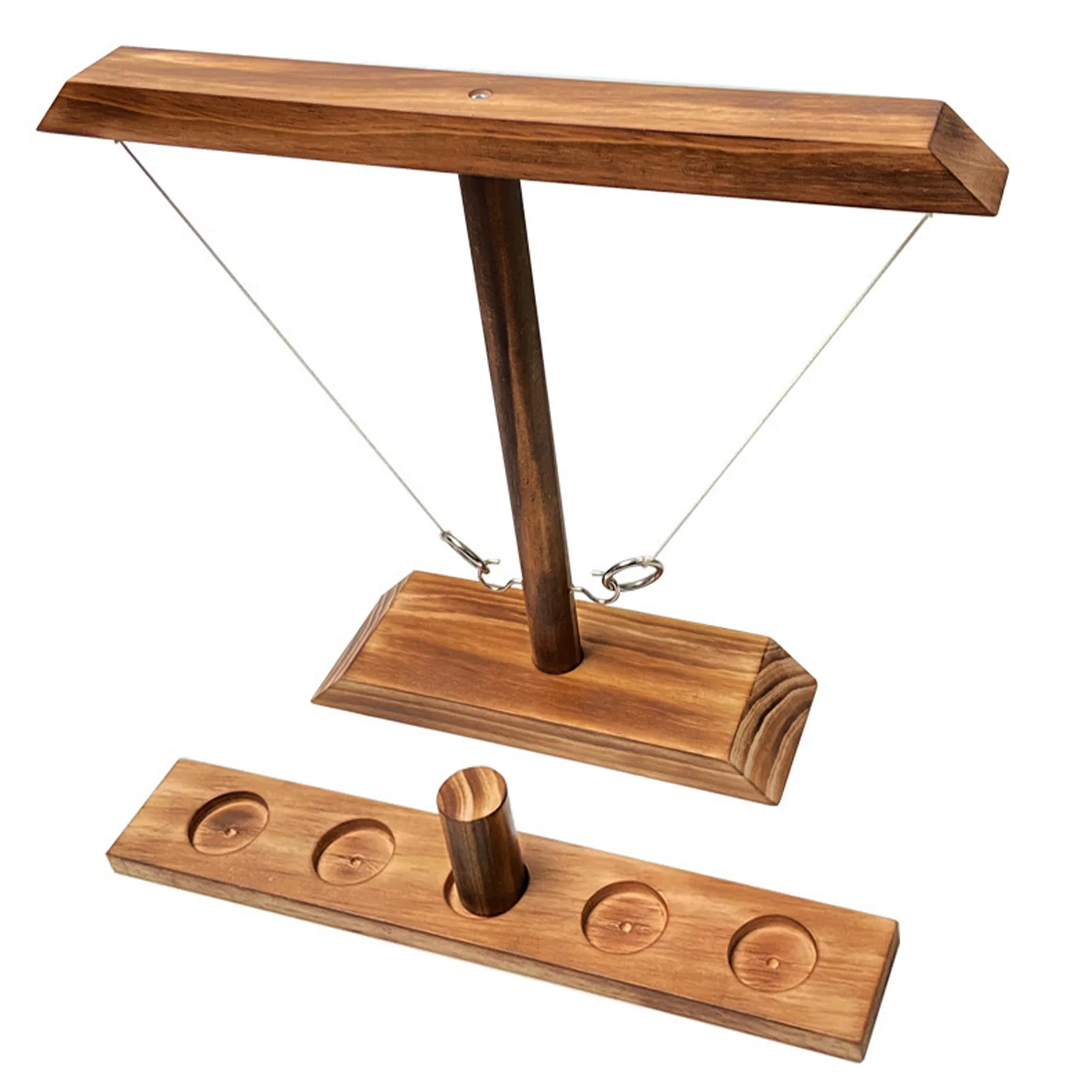 

Hook And Ring Game Hook And Ring Game Handmade Wood Fast-Paced Interactive Throwing Game For Home And Party Tabletop Hooks Game