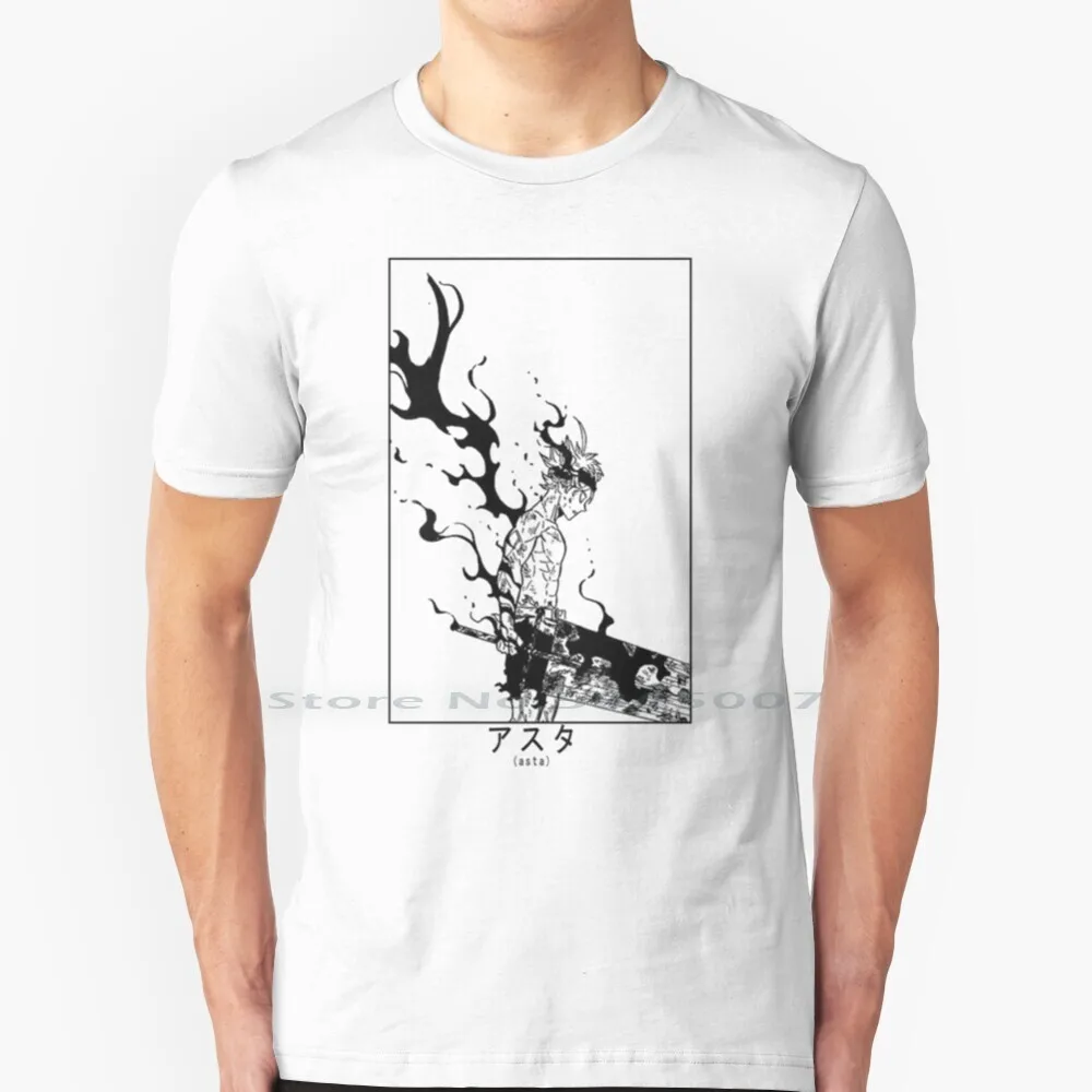 

Black Clover T Shirt 100% Cotton Asta Black Clover Anime Big Size 6xl Tee Gift Fashion