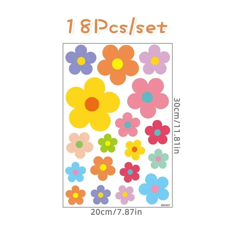 

Настенные наклейки цветы пластик