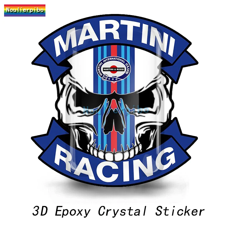 3D наклейка, стерео эпоксидная смола, Martini Racing Launch Box, чехол на тележке, виниловая наклейка для мобильного телефона, автомобильная купольная наклейка, аксессуары