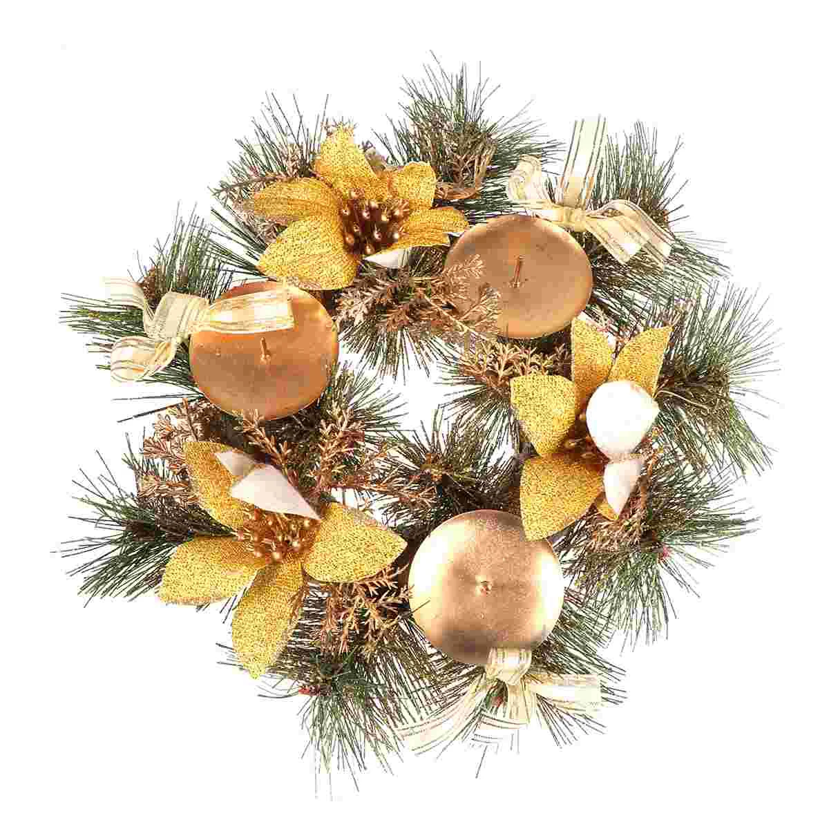 

1pc Wreath Creative Lightweight Christmas Decorative Wreath Ring for Party