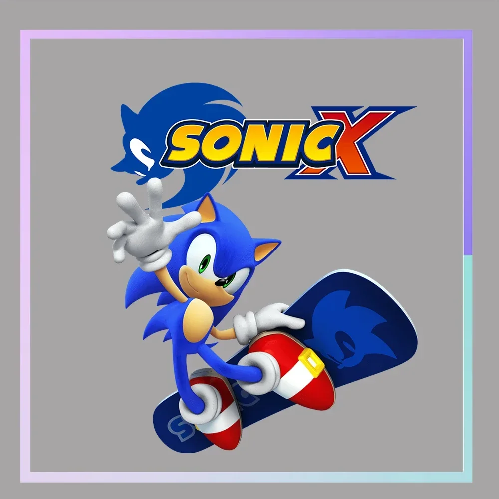 Игра Sonics Transfer Одежда Stickesr Mile Prower Эми Роза Аниме Гладильная нашивка Толстовка