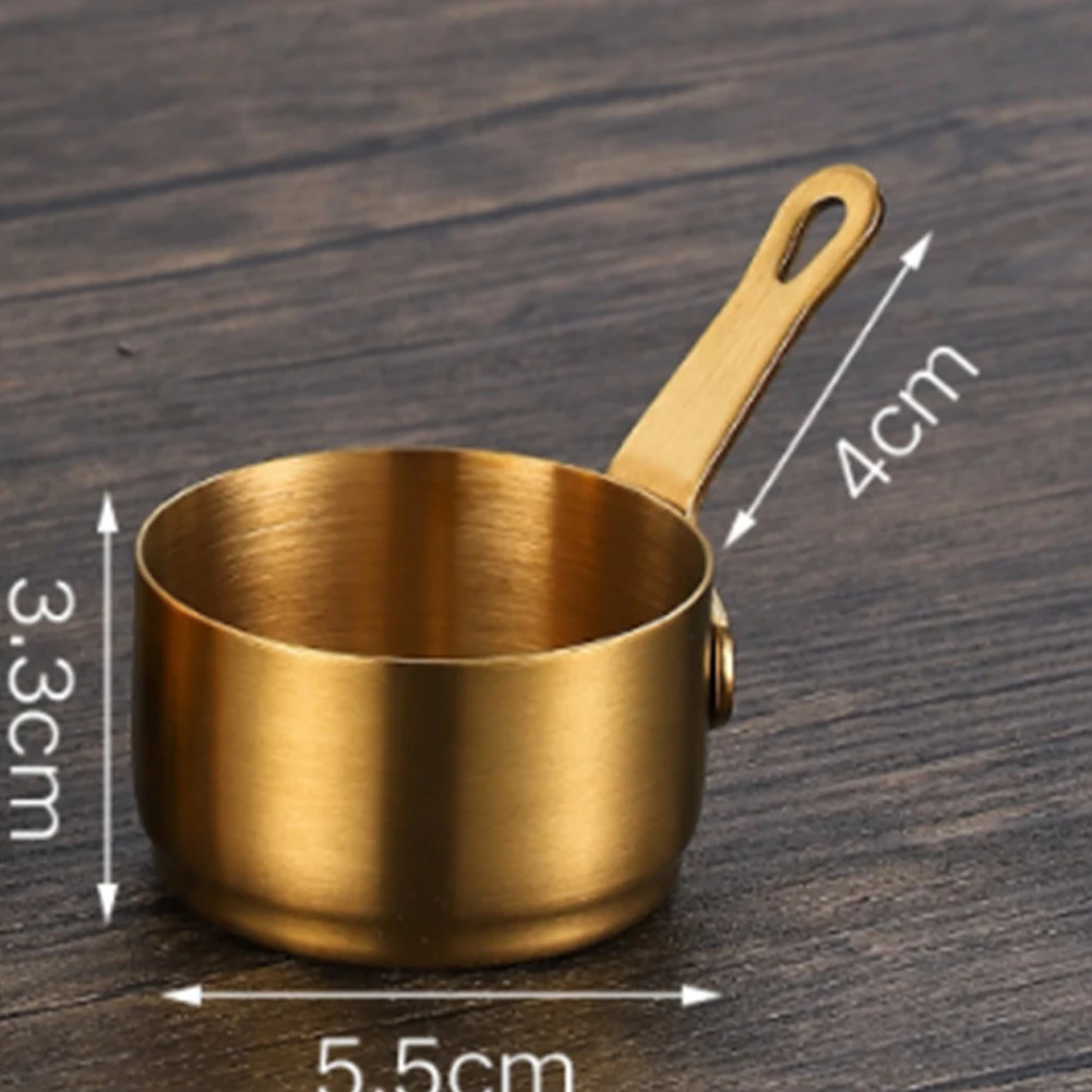 

Stockpots Sauce Pan 1pcs 60-100ml Kitchen Long Handle Milk Pot Mini Non Stick Smooth Edge Stainless Steel Durable