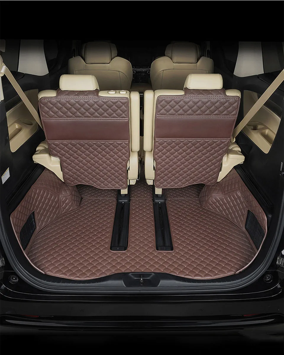 

Кожаные аксессуары для Toyota Alphard 2018 ~ 2022, водонепроницаемые защитные коврики, аксессуары, автомобильные прокладки