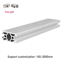 2pcslot 2040 n1 t slot aluminum profile extrusion frame eu standard 3d printer workbench cnc 100mm 1200mm anodized linear rail
