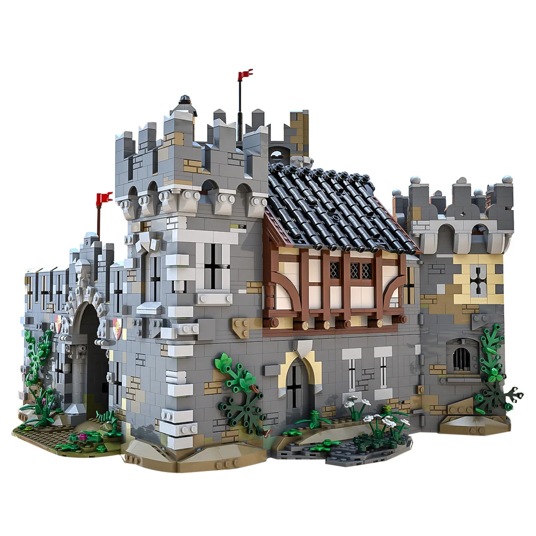 

MOC-68151 Medieval Lions Castle 7500+Pcs Medieval Castle Building Block Model Kits DIY Bricks Toys
