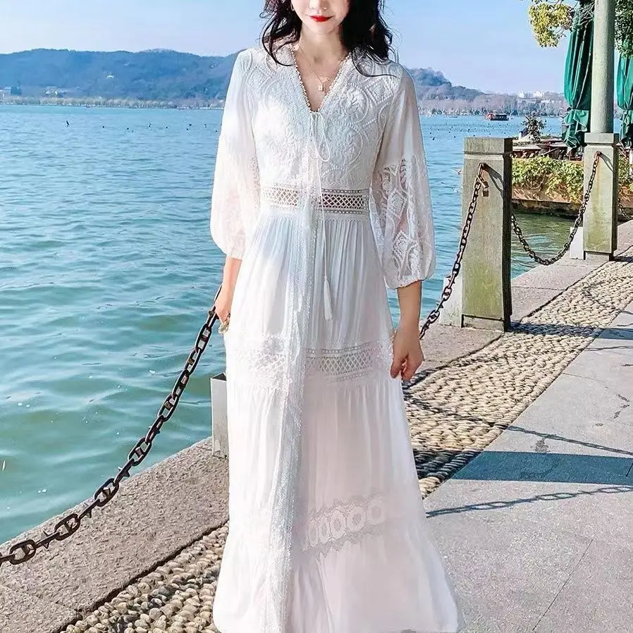 

2023 popular dress summer sweet French dress