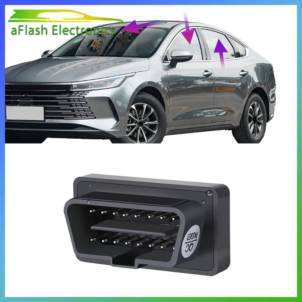 

Для BYD Destroyer 05, уплотнение 5 DM-i 2023 2024, King Chazor OBDII, модуль подъема окна автомобиля, OBD, закрытие окна одним щелчком мыши, автоаксессуар