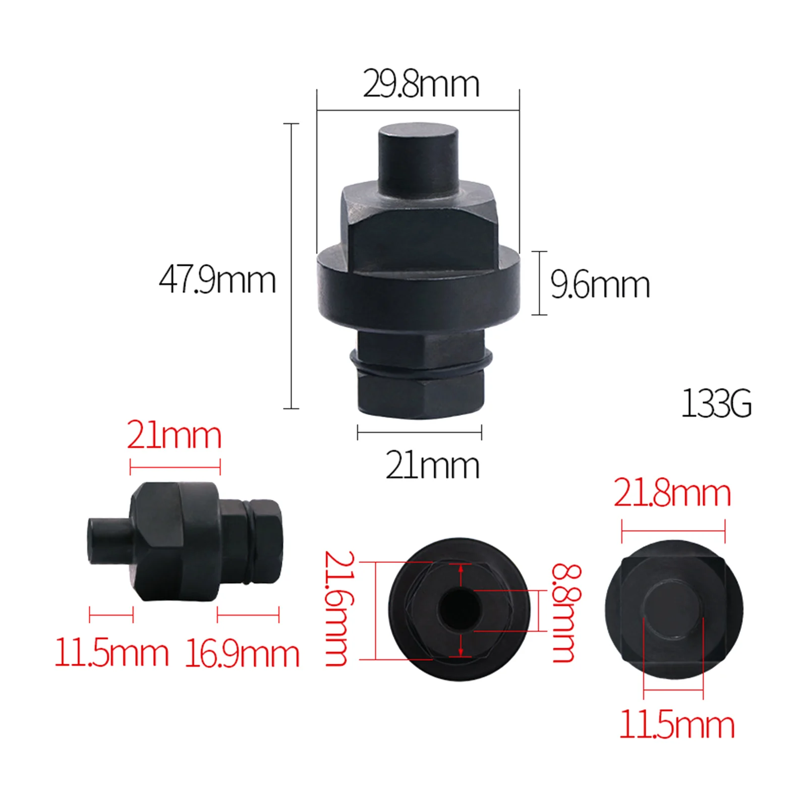 Сталь T40058 Переходник коленчатого вала с ключом для Volkswagen A6 Простая установка