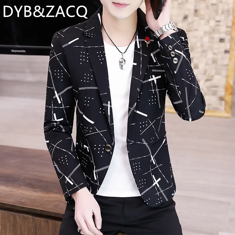 

DYB&ZACQ 2023 New Spring Clothing Red Small Suit Male Casual Suit Jacket Single Slim Korean Fashion Spring and Autumn Jacket