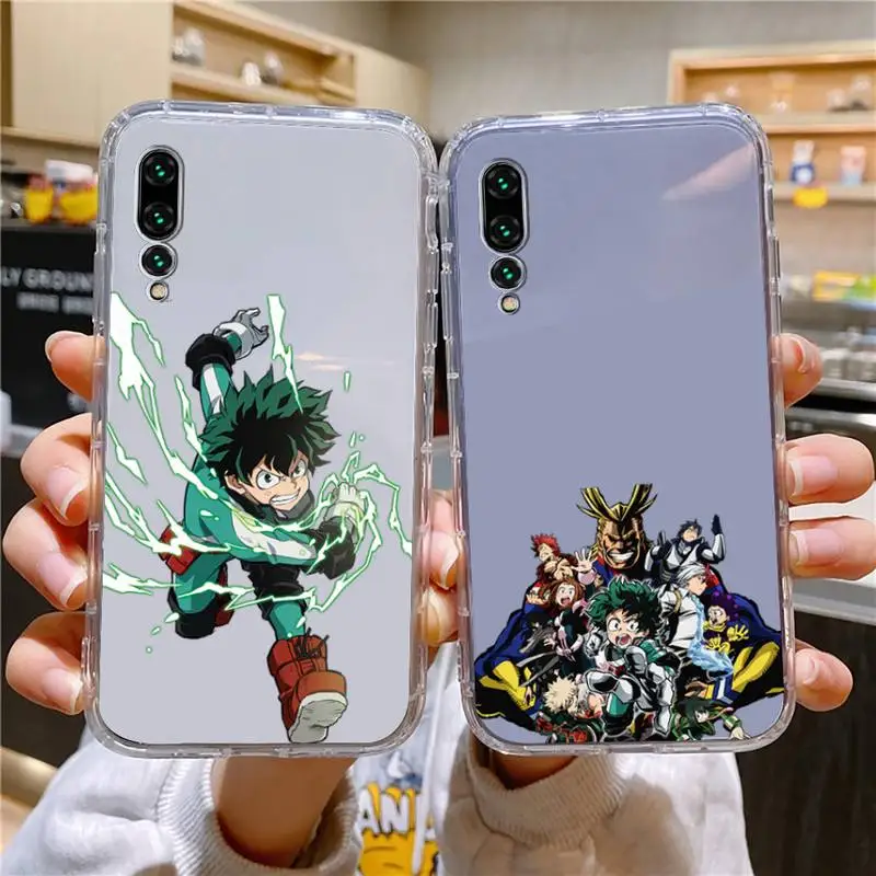 

My Hero Academia Shoto Todoroki Phone Case For Xiaomi 11 Redmi Note 11pro5G 8T 9A 12S K30 10T Pro Ultra K40pro Transparent Case