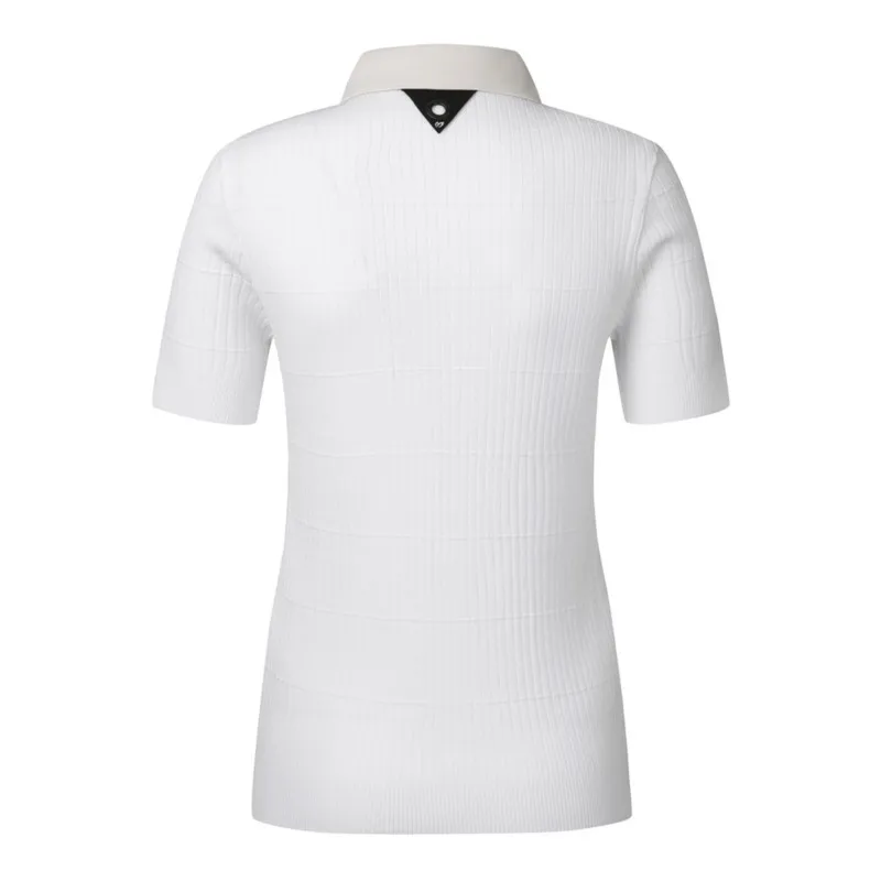 Golf Ladies High-end Knitwear Lapel Short Sleeve Shirts Women's Sports POLO Tops