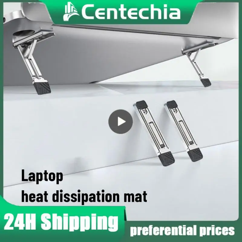 

Folding Tablet Support Universal Notebook Riser Bracket Zinc Alloy Laptop Stand Adjustable For Laptop Notebook Mini Portable
