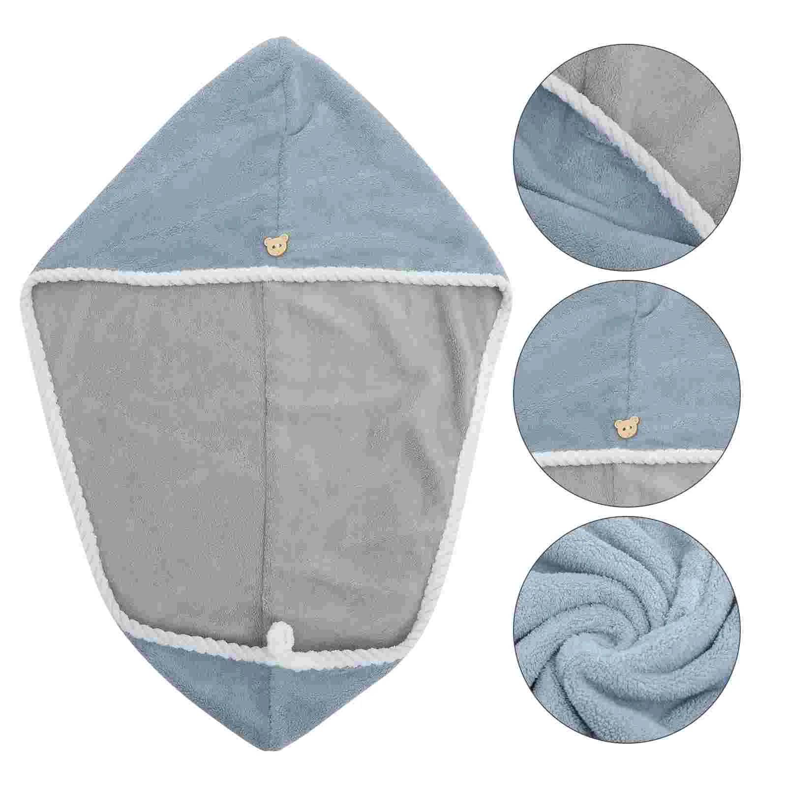 

Coral Fleece Dry Hair Hat Towel Super Absorbent Gorro Para Bath Cap