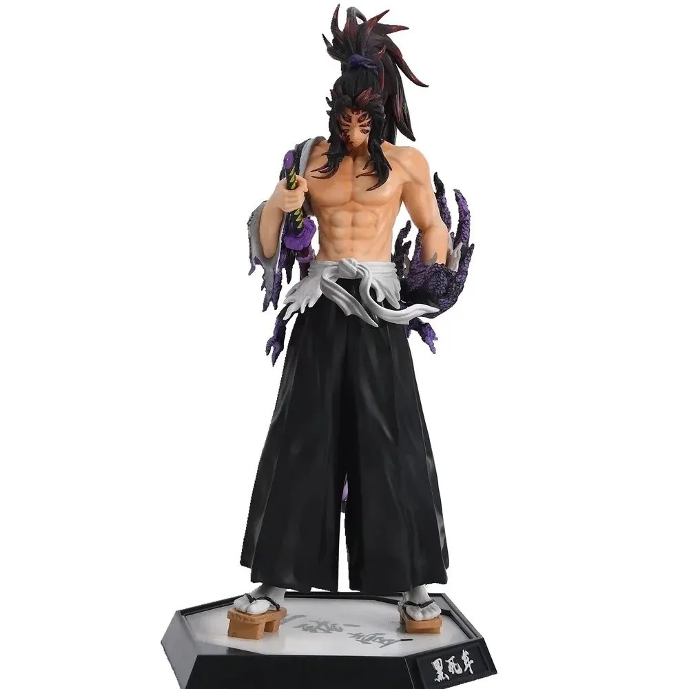 

Anime Demon Slayer Kimetsu No Yaiba Kokushibo GK PVC Action Figure Collectible Model Doll Toy 31cm