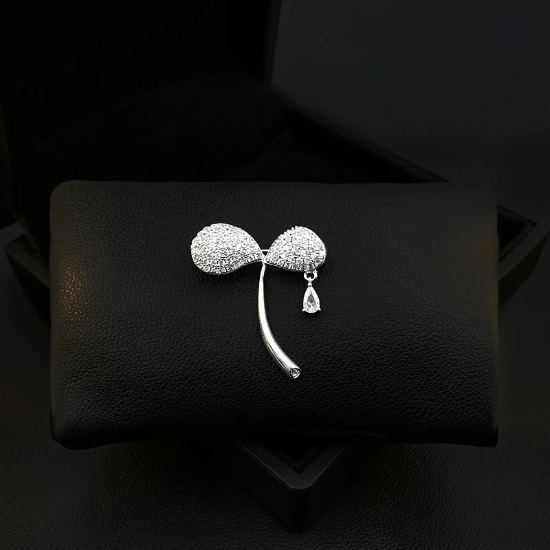 

High-Grade Dandelion Plant Brooch Women's Luxury Suit Neckline Ornament Cardigan Pin Fixed Decorative Corsage Jewelry Gifts 5233