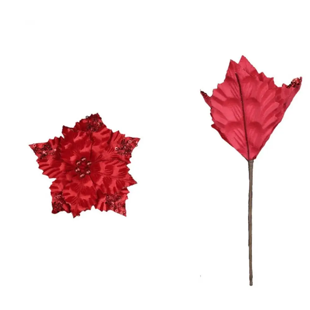 Новый 27 см цветок Юлан DIY ткань художественный блестящий искусственные цветы с