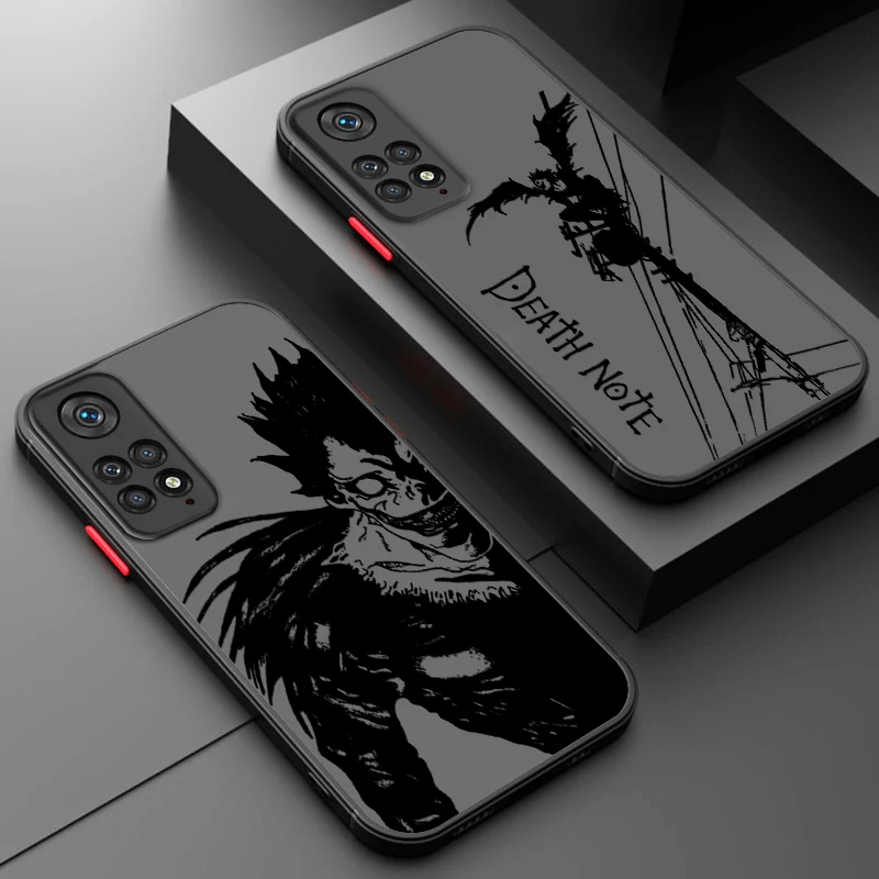 Матовый Прозрачный чехол с аниме Death Note для Xiaomi Redmi 13 12 11 10 Pro 12C 11A 10A