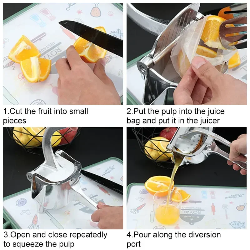 Ручная соковыжималка для цитрусовых из нержавеющей стали