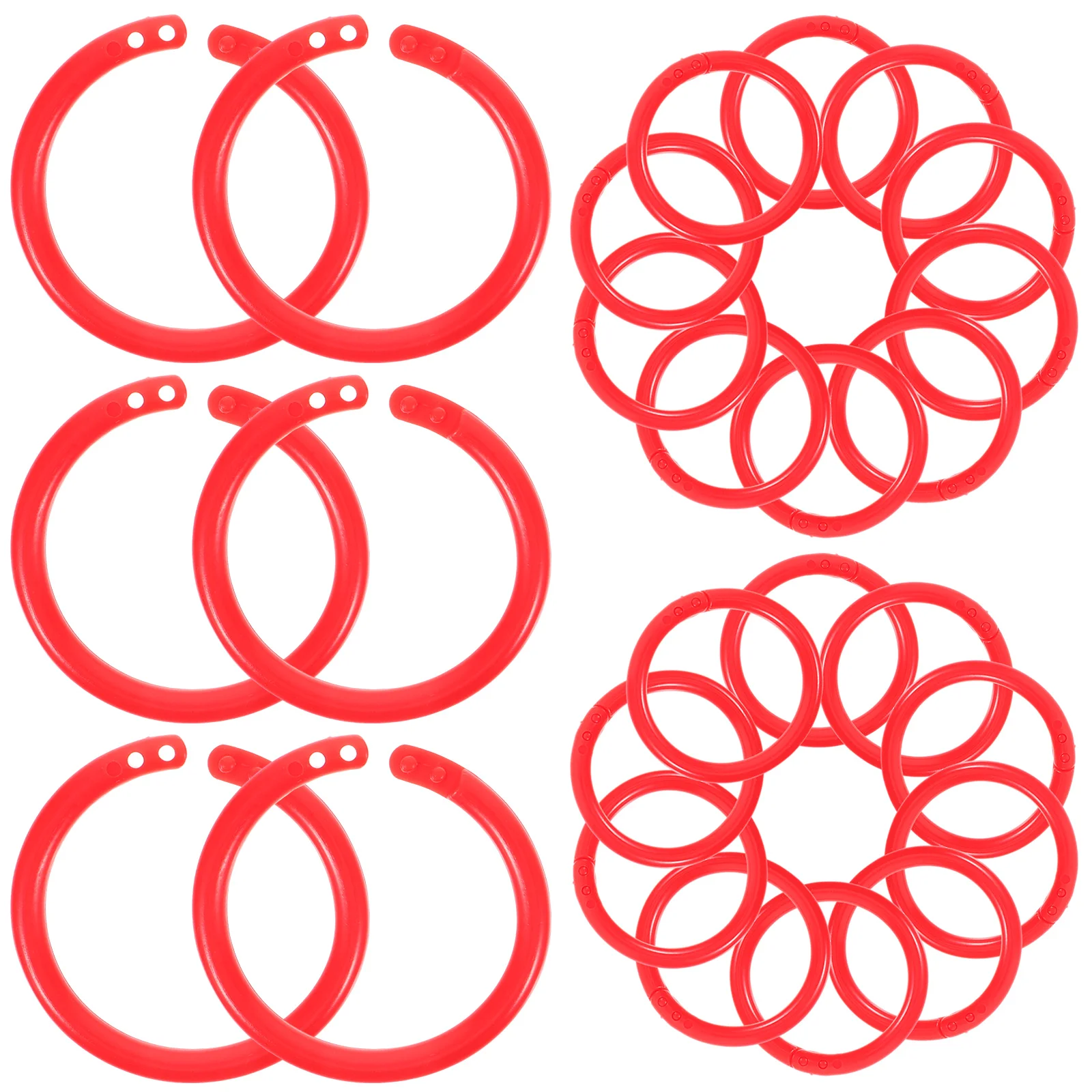 

100 шт., пластиковые кольца-органайзеры для ключей