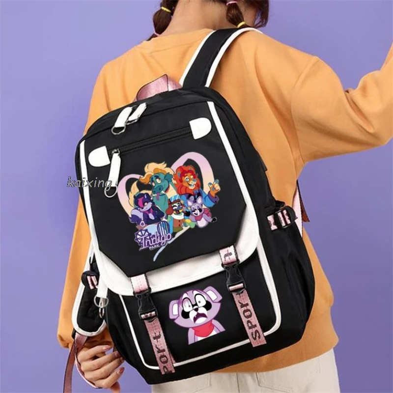 Рюкзак Парк индиго для девочек и мальчиков-подростков повседневные школьные