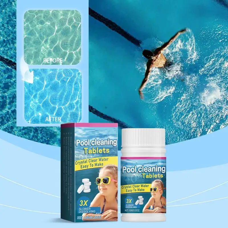 

Таблетки для чистки бассейна Таблетки для удаления водорослей в бассейне Очиститель пятен для контроля водорослей для спа-прудов Гидромассажные ванны