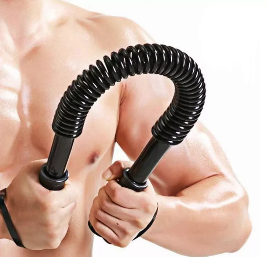 Arm Chest Strength Training Spring Power Twister Bar Exercise Fitness Muscle Building Accessories