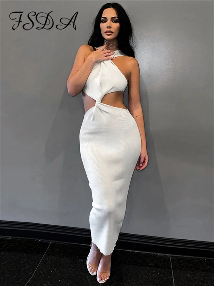 

Платье-макси с открытыми плечами, без рукавов