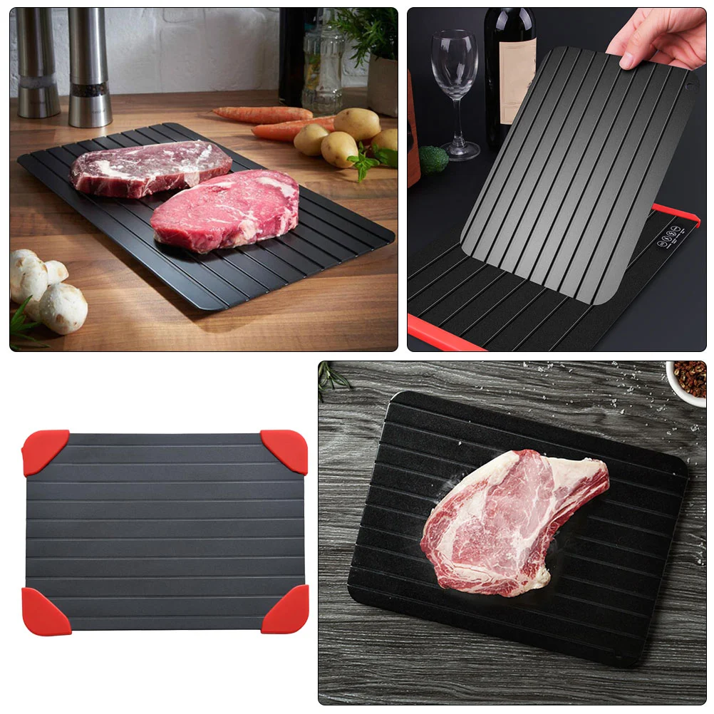 

Fast Defrost Tray Fast Thaw Frozen Food Meat Fruit Quick Defrosting Plate Board Defrost Tray Thaw Master Kitchen Gadgets
