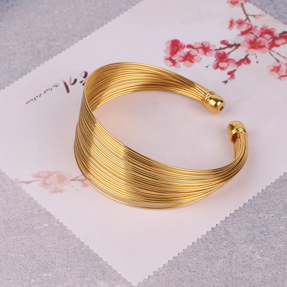 Национальные свадебные серьги браслеты из желтого золота для свадебного