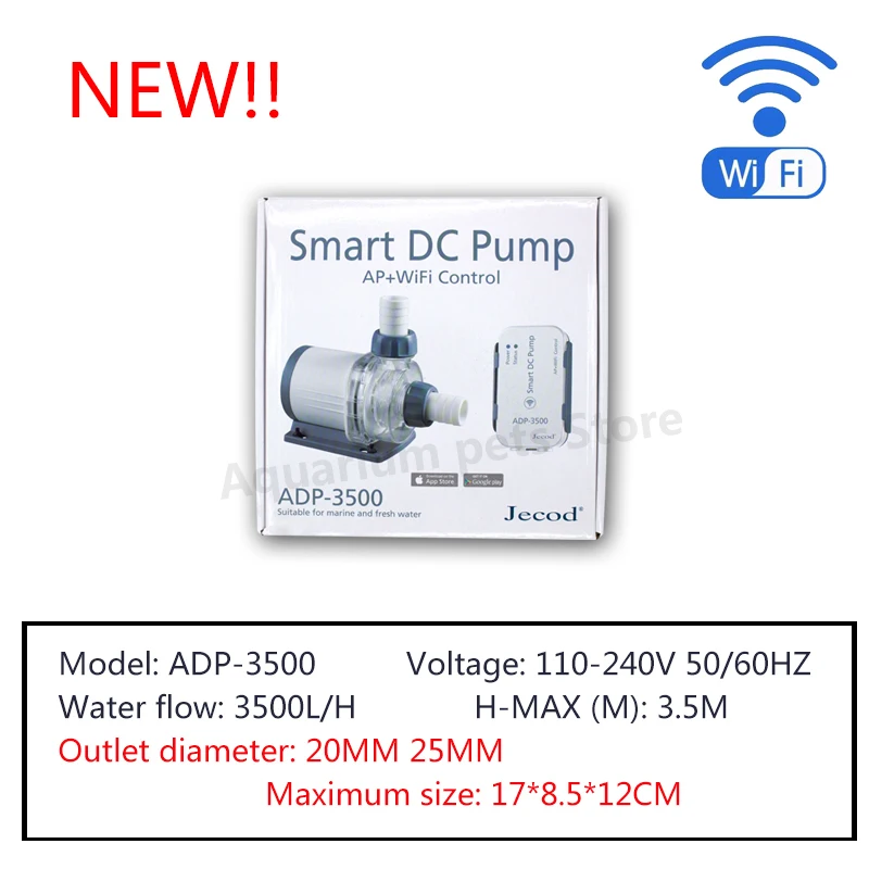 2022 НОВЫЙ аквариумный водяной насос серии Jebao ADP AP + WIFI SMART DC PUMP Возвратный для